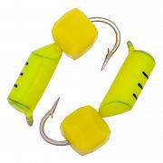 Столбик с "Сырным" кубиком, лимонный, 1,5 мм (15 шт)